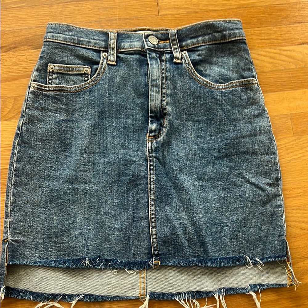 Aritzia Blue Pencil Skirt Knee-Length Casual